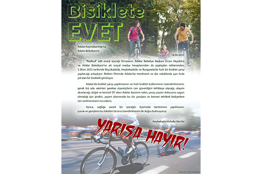 Adalar Yarış Pisti Olmayacak!  Belediye ve Red Bull Etkinliği İptal&nbsp;Edin!