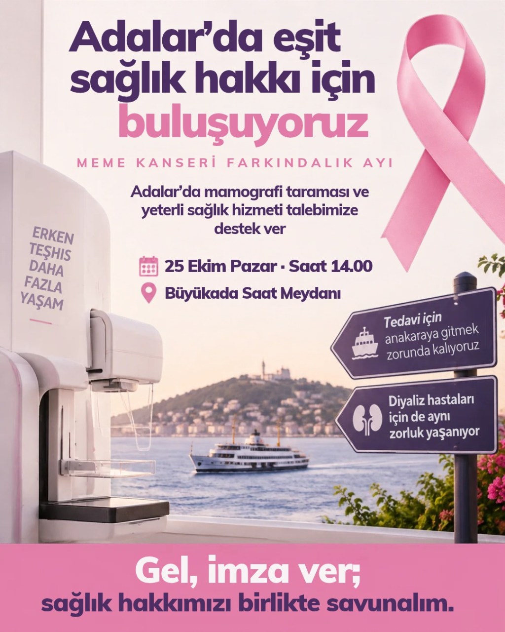 Adalar’da eşit sağlık hakkı talebi